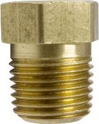 Other view of PLUG HEXAGON TAPER BRASS NO.64 1/8" NPT