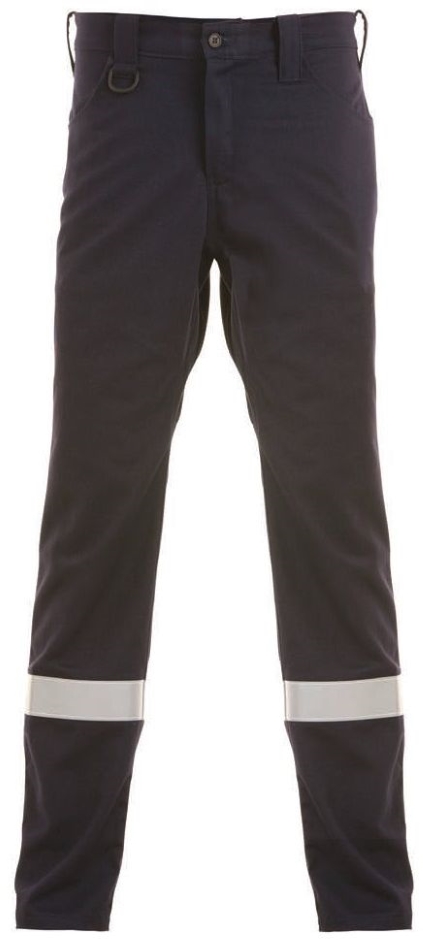 Other view of Trouser with Reflective Tape - Flame-Retardant - HRC 2 - Cotton - Navy - 107R - TR0004 - Tuffa