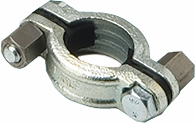 Other view of Dixon Minsup™ Adjustable 2 Bolt Hose Clamp - Malleable Iron - Zinc Plated/Yellow - 19 mm ID x 28 - 34 mm OD - SL34