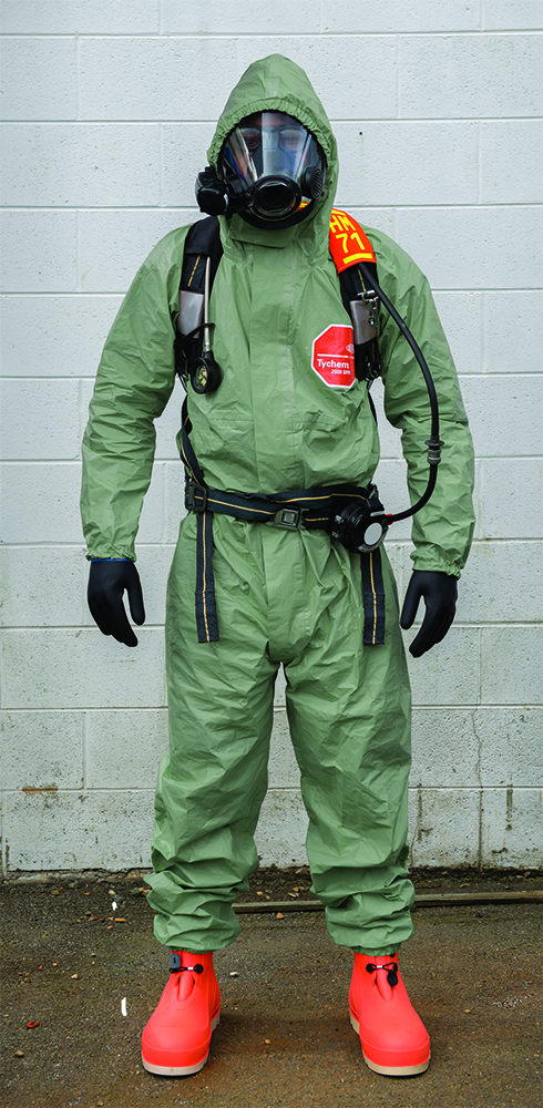 Other view of COVERALL DUPONT TYCHEM 2000 SFR GRN L DUPONT