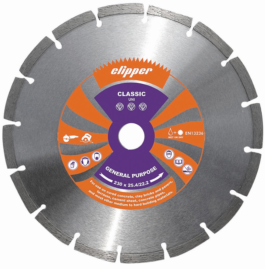 Other view of Universal Diamond Blade - Segmented Rim - 180 x 25/22 mm - Clipper® Classic - Norton