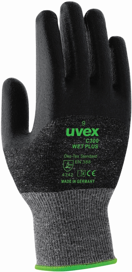 Other view of Cut Resistant Gloves - 3/4th HPE Coat - Anthracite - Size 11 - C300 Wet Plus - helix - uvex