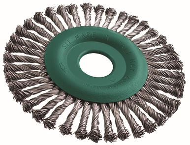 Other view of Josco 5828/SS Stainless Steel Twist Knot Wire Pipeline Wheel Brush - 125 X 22mm