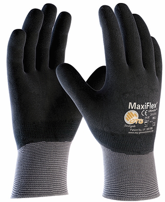 Other view of ATG MaxiFlex® Ultimate™ 42-876 General Purpose Gloves - Nylon/Spandex Liner - Nitrile Foam Full Coat - AD-APT - Silicone Free - Grey/Black - 7