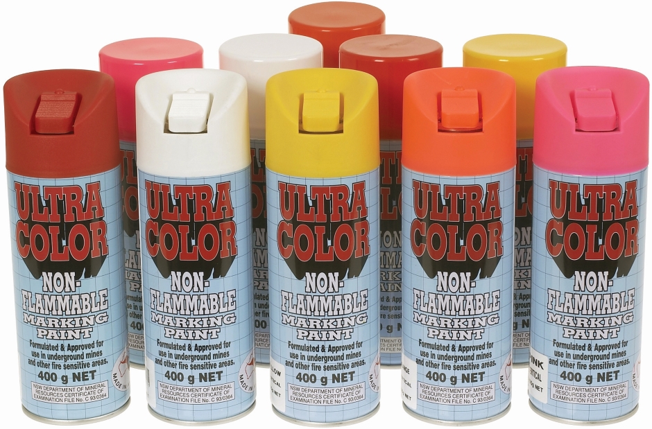 Other view of Horizontal Non-Flammable Marking Paint - Fluorescent Pink - 400 gm - Aerosol Can - UltraColor