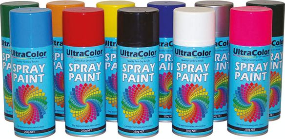 Other view of Standard Spray Paint - Satin Black - 250 gm - Aerosol Can - UltraColor