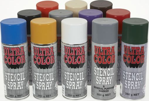 Other view of Stencil Spray Ink - Green - 350 gm - Aerosol Can - UltraColor