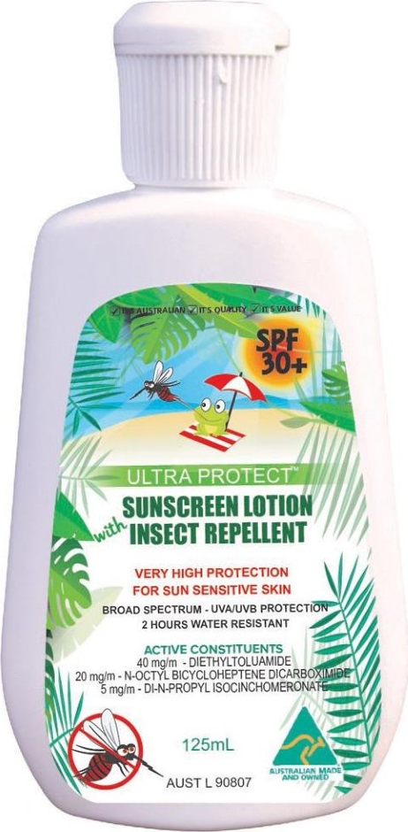 Other view of Sunscreen with Insect Repellent - Cream - SPF30+ - 125 ml - Flip Top - UP3IR125 - Ultra Protection