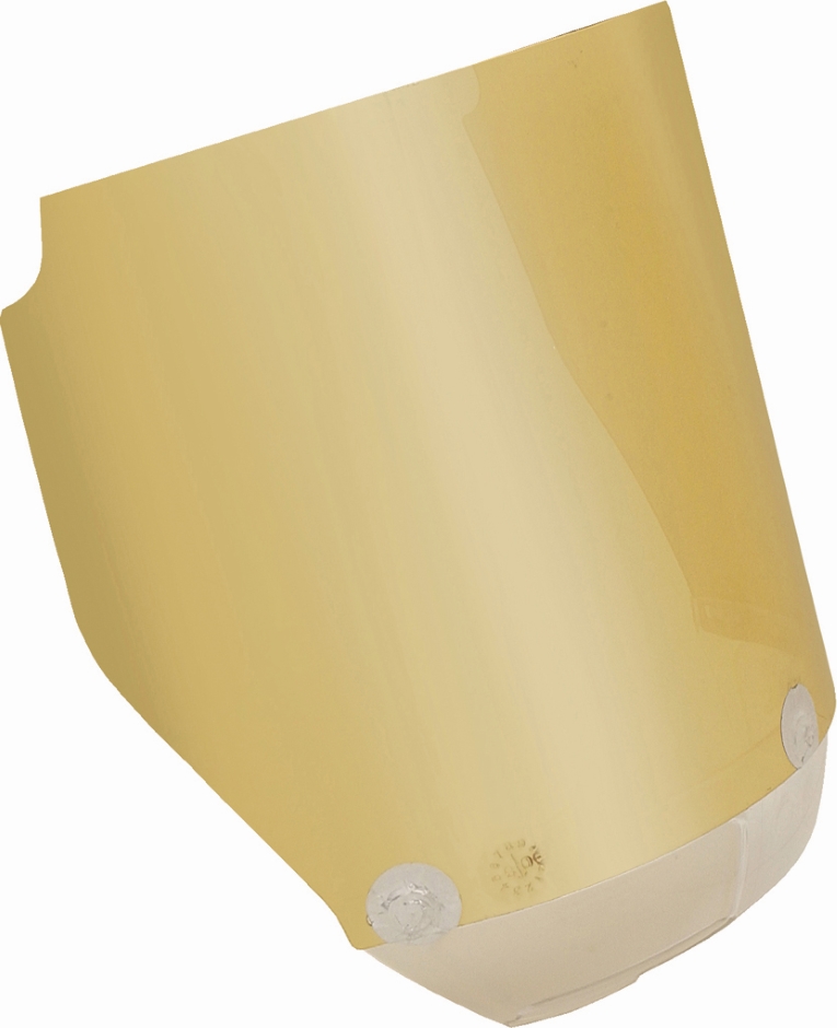 Other view of Visor with Chin Guard - Polycarbonate with Thin Layer of 24CT Gold - Clear with Gold Coating Shade 2 - Anti-Fog - 400 x 230 mm - UniSafe - VV502