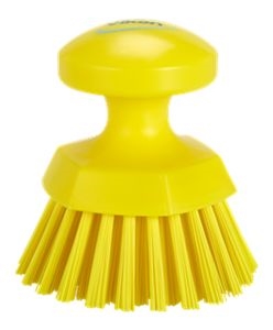 Other view of Hard Round Hand Scrub - Yellow - 110 mm - 15/Box - 3885 - Vikan