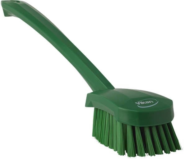 Other view of Churn Washing Brush With Long Handle - Polyester/Stainless Steel Bristle - Green - 415 x 70 x 80 mm - 4182 - Vikan