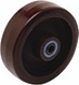 Other view of Wheel - 880 kg - Polyurethane/Cast Iron - Red - 12 mm Precision Bearing - 200 mm - Easyroll - EHI