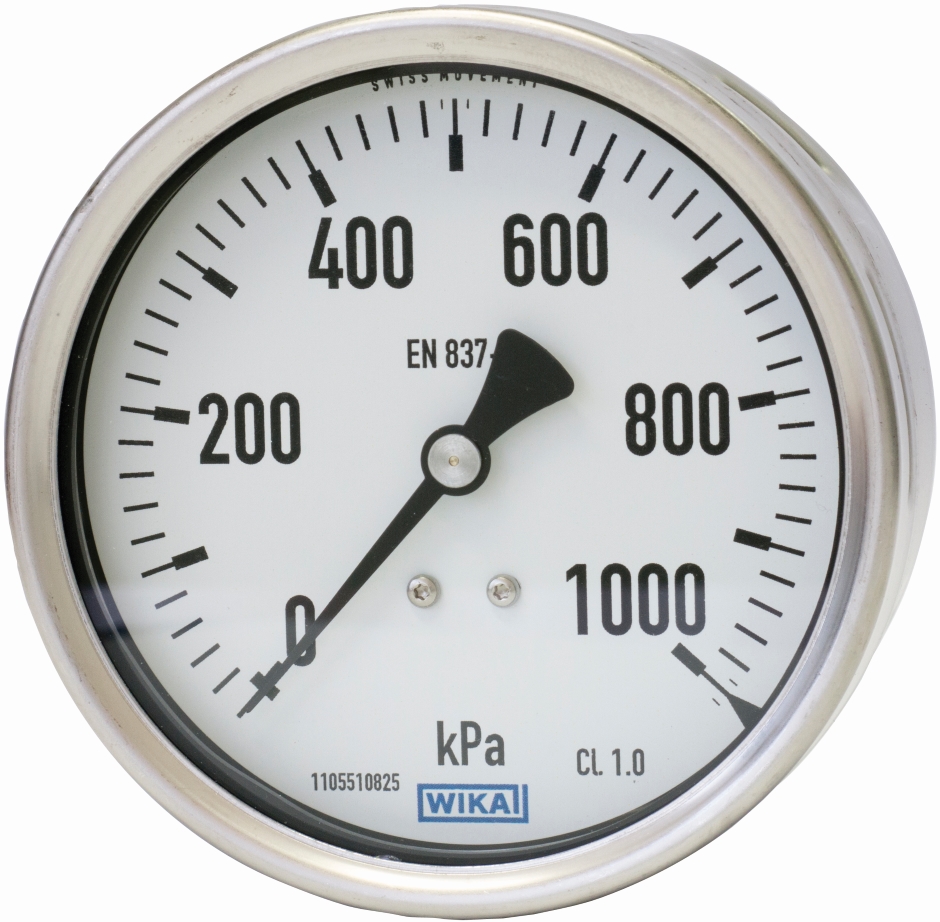 Other view of GAUGE 100MM 212.20 0100KPA 3/8 BSPT RD