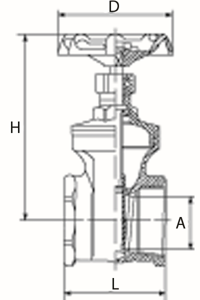 Other view of VALVE GATE SS316 200 SCREWED 20MM