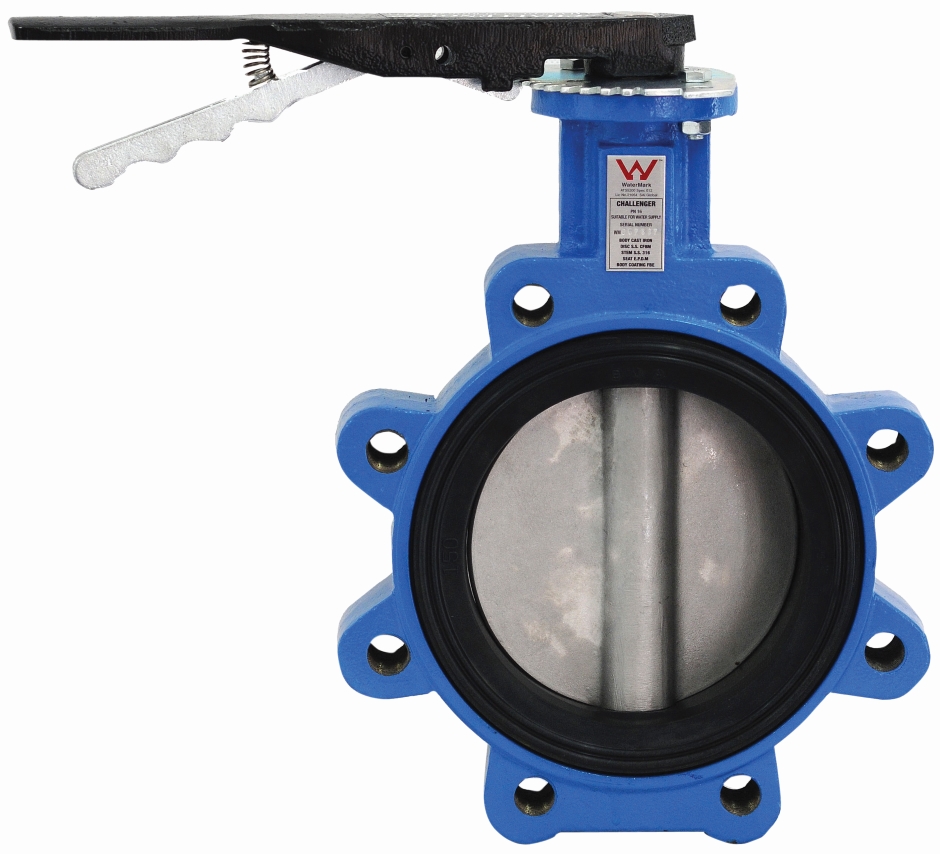 Other view of Challenger Butterfly Valve - Water Mark - Lugged - Lever - 200mm - BFLEEE40200H