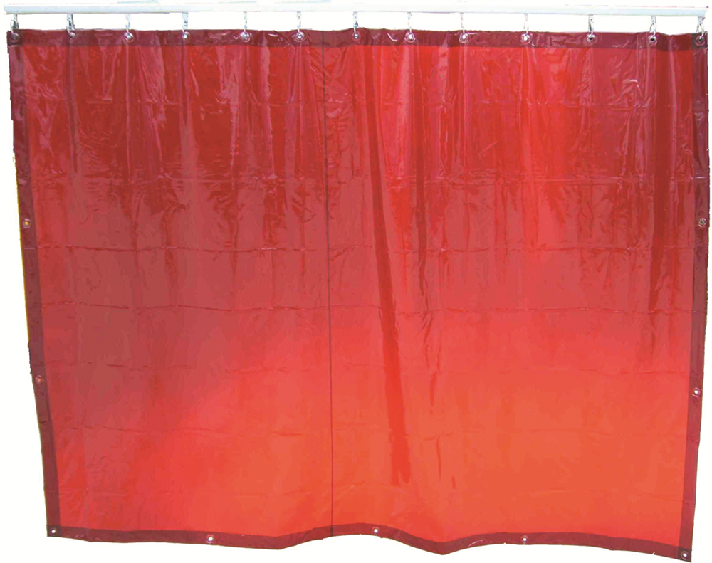 Other view of Arc Safe Welding Curtain - 1.8m x 1.3m - Red - Sis