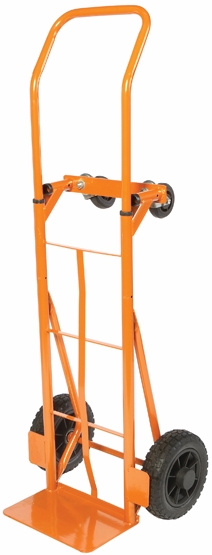 Other view of Trolley - Multi Adjustable - 250 kg - Powder Coated - Orange - 330 x 240 x 3 mm Platform - 10" Puncture Proof Wheel - W75-10FP10 - Westmix - Kelso