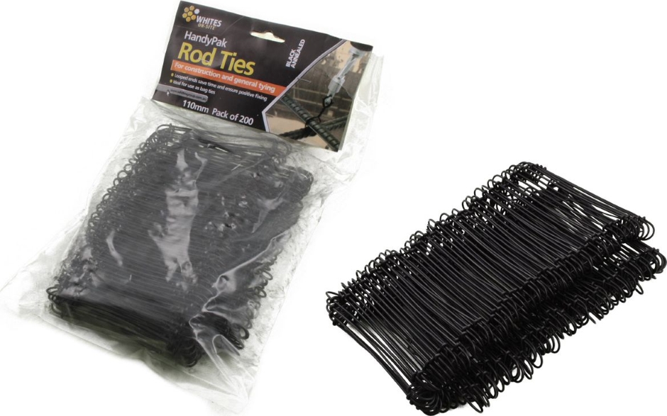 Other view of Rod Ties - Annealed Black - 200 mm - 24 104 - Whites Group - (2000/Bundle)