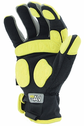 Other view of Anti-Vibration Gloves - Full Finger - Synthetic Leather - Black/Yellow - Medium - IAV - WildAV™ - Bollwerk