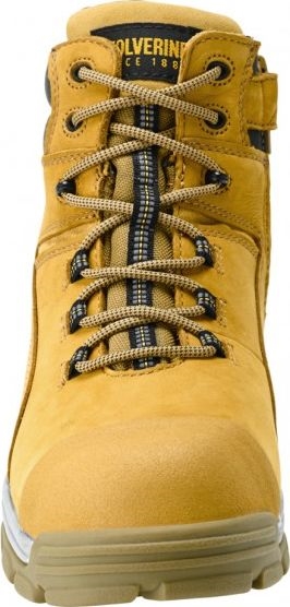 Other view of Men's Safety Boots - Ankle - Non-Metallic - Lace-Up with Side Zipper - Full Grain Nubuck Leather - Wheat - Size 8.5 - W81017 - Tarmac - Wolverine