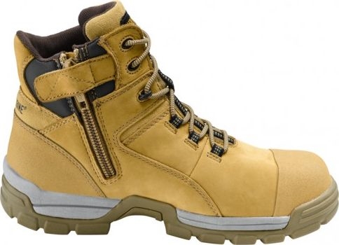 Other view of Men's Safety Boots - Ankle - Non-Metallic - Lace-Up with Side Zipper - Full Grain Nubuck Leather - Wheat - Size 8.5 - W81017 - Tarmac - Wolverine