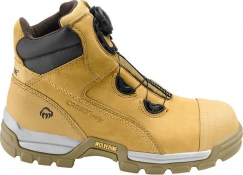 Other view of Men's Safety Boots - Ankle - Non-Metallic - Boa Lacing - Full Grain Nubuck Leather - Wheat - Size 13 - W81018 - Tarmac - Wolverine