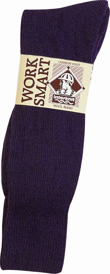 Other view of Unisex Work Socks – Wool - Nylon – Navy – 6/10 – 790 – Worksmart – Interknit