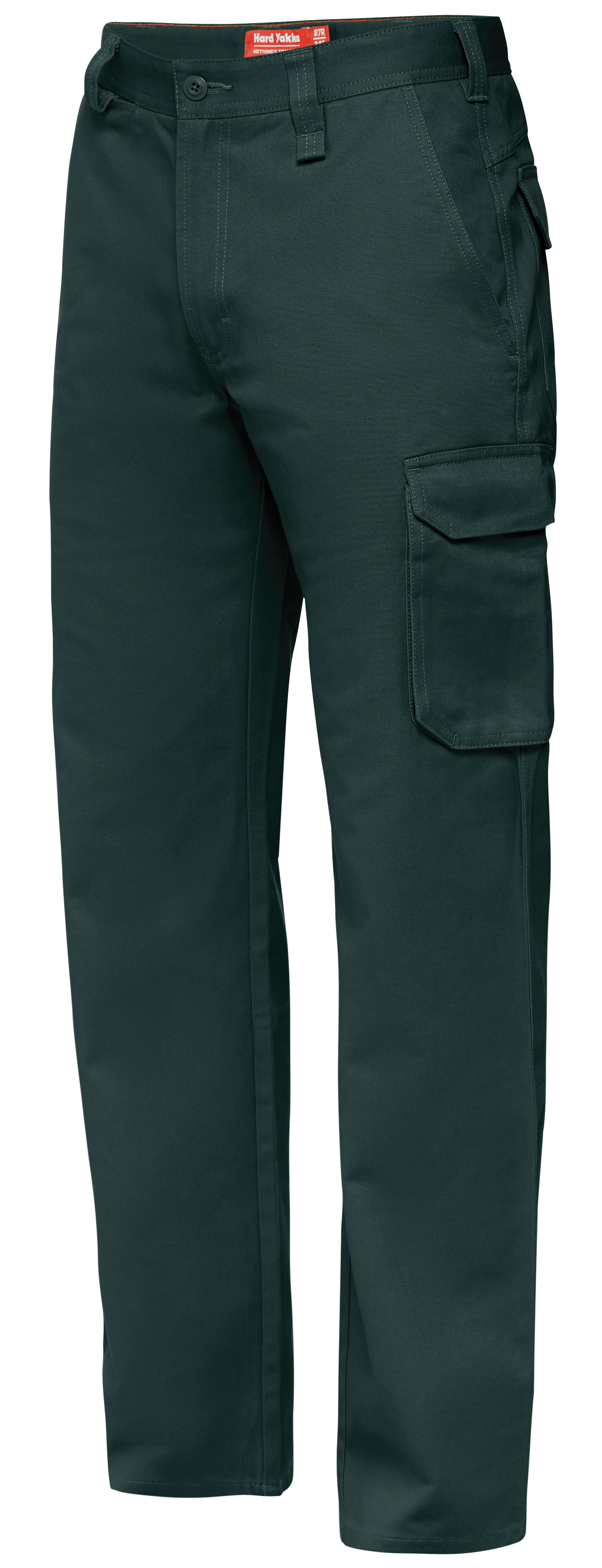 Other view of Hard Yakka Y02500 Men's Cargo Trousers - Cotton Drill - Relaxed Fit - Green - 102R