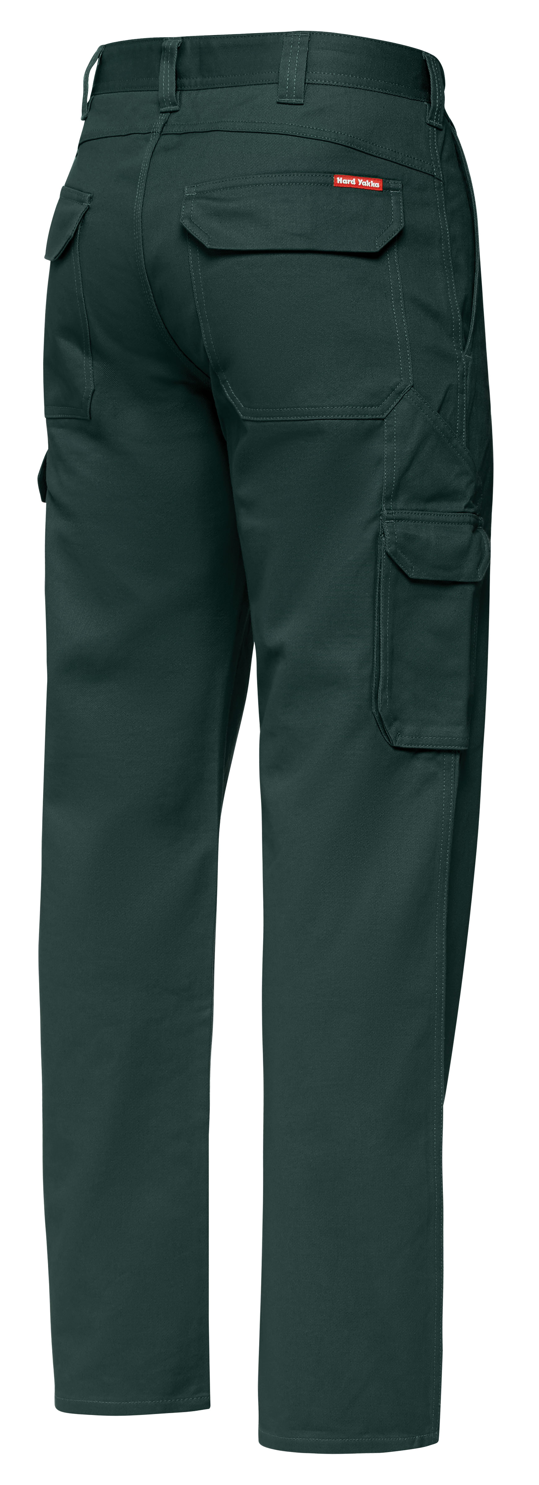 Other view of Hard Yakka Y02500 Men's Cargo Trousers - Cotton Drill - Relaxed Fit - Green - 102R