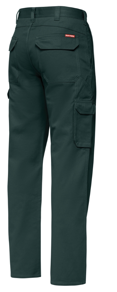 Other view of Hard Yakka Y02500 Men's Cargo Trousers - Cotton Drill - Relaxed Fit - Green - 107S