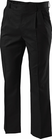 Other view of Men's Permanent Press Pleated Front Pant – Polyester - Viscose – Black – 107R – Y02592 – Foundations – Hard Yakka