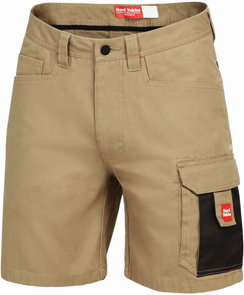 Other view of Men's Shorts – Cotton – Khaki/Charcoal – 82R – Y05066 – Legends – Hard Yakka