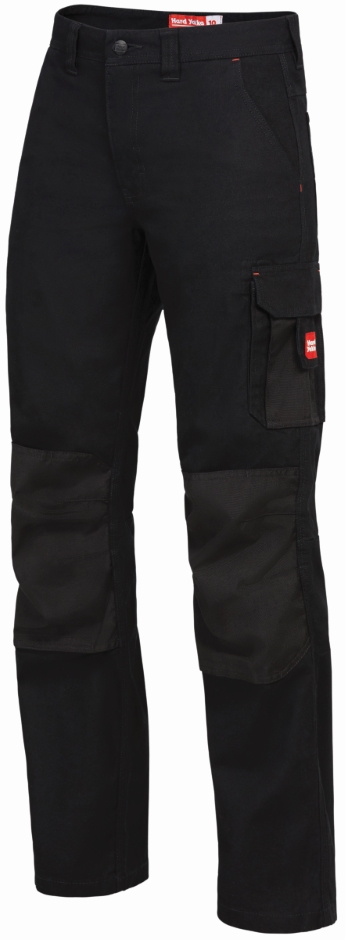 Other view of Women's Cargo Pant – Cotton Panama Weave - Nylon Cordura – Black – 14 – Y08079 – Legends – Hard Yakka