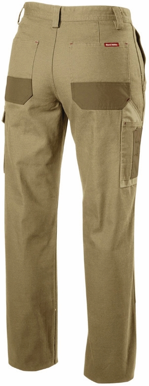 Other view of Women's Cargo Pant – Cotton Panama Weave - Nylon Cordura – Khaki – 12 – Y08079 – Legends – Hard Yakka