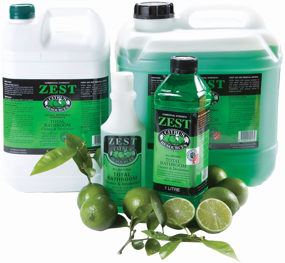 Other view of Total Bathroom Cleaner And Deodoriser - Green - 5 L - CHCR-50015A - Citrus Resources - Zest - Oates