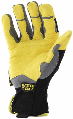 Other view of Impact Protection Gloves - Enhanced, Velcro Cuff - Synthetic Leather - Black/Yellow - X-Large - IBC - BattleCat™ - Bollwerk