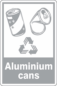 Other view of Safety Sign - Recycling - Aluminium Cans - Polyethylene - 300 x 450 mm - Prosafe