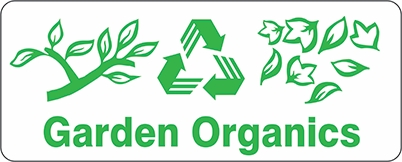 Other view of Safety Sign - Recycling - Garden Organics - Self-Adhesive Sticker - 180 x 250 mm - Prosafe