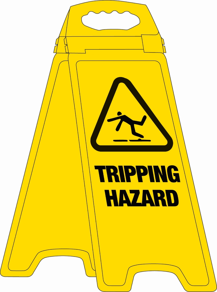 Other view of Deluxe Floor Stand - Tripping Hazard - Polypropylene - Yellow - 670 mm - 5301440 - Prosafe