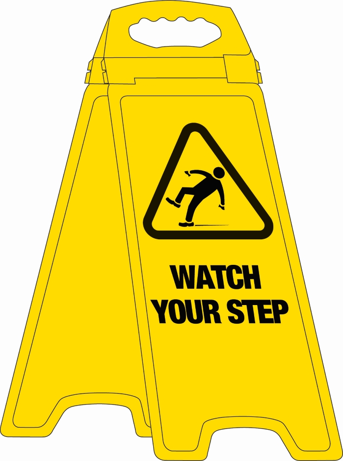 Other view of Deluxe Floor Stand - Watch Your Step - Polypropylene - Yellow - 670 mm - 5301423 - Prosafe