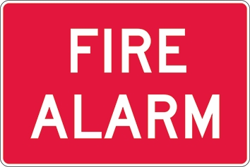 Other view of Safety Sign - Fire Equipment - Fire Alarm - Polypropylene - White On Red - 300 x 225 mm - Prosafe