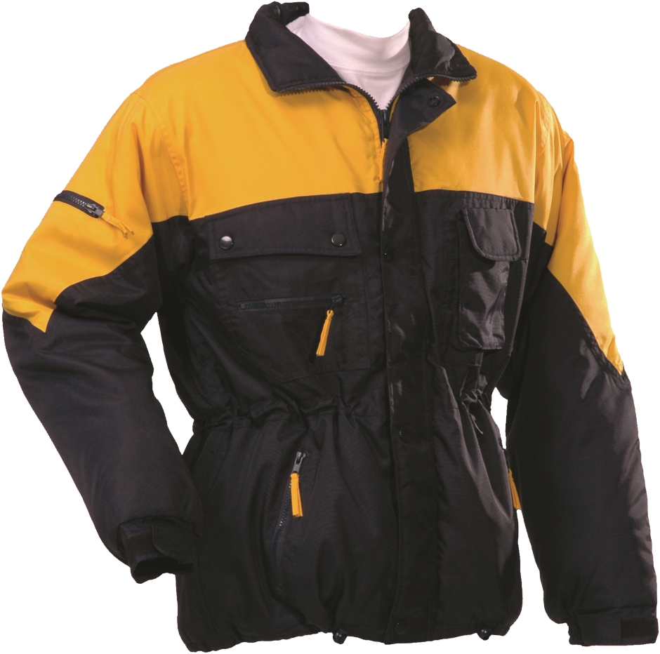 Other view of Two Tone Quilted Parka - CWIN0030 - Yellow/Navy - 2XL - ACE