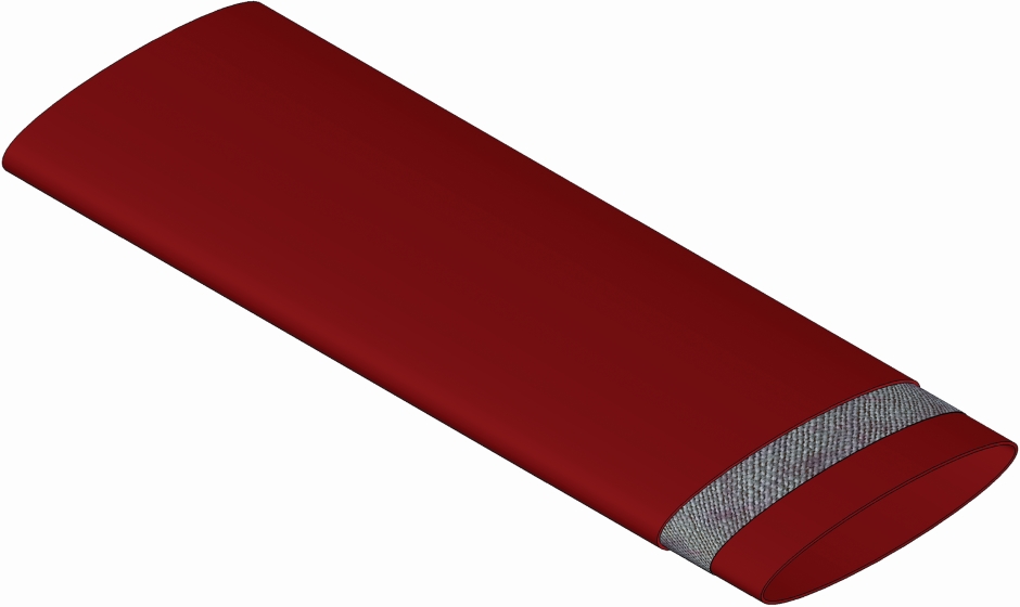 Other view of HOSE PVC LAYFLAT HEAVY DUTY RED 40MM