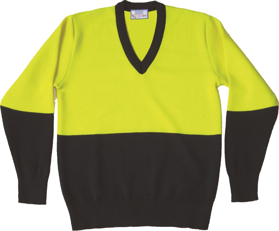 Other view of Men's Pullover – Wool – Yellow/Navy – 28 – 06003 – Elegant Knitting