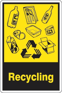 Other view of Safety Sign - Recycling - Recycling - Self-Adhesive Sticker - 180 x 250 mm - Prosafe