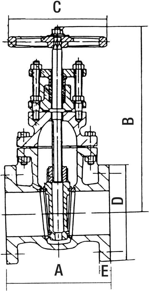 Other view of AAP Valve Gate - Non-Rising - Class 600 - Cast Iron - 50mm - VCIG50E