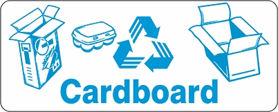 Other view of Safety Sign - Recycling - Cardborad - Self-Adhesive Sticker - 180 x 250 mm - Prosafe