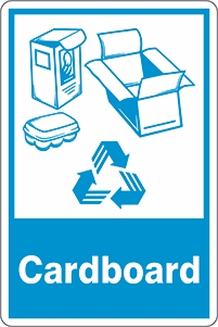 Other view of Safety Sign - Recycling - Cardborad - Self-Adhesive Sticker - 180 x 250 mm - Prosafe