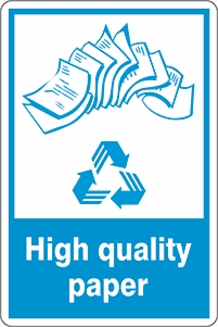 Other view of Safety Sign - Recycling - High Quality Paper - Polyethylene - 450 x 180 mm - Prosafe