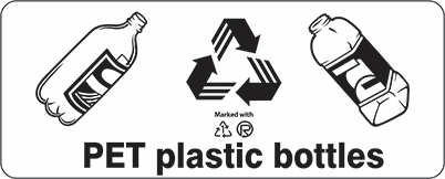 Other view of Safety Sign - Recycling - PET Plastic Bottles - Self-Adhesive Sticker - 180 x 250 mm - Prosafe